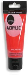 Daler-Rowney Culori acrilice Simply Daler Rowney, Neon Red, 75 ml, Fluorescent Red 3