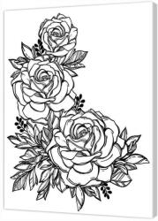 Atelier Panza sasiu predesenata Rose Pintcolor Carte de colorat