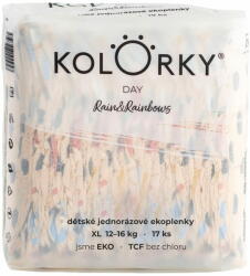 Kolorky Day Rain & Rainbow XL 12-16 kg 17 db