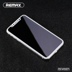 REMAX iPhone 11 Pro / X / XS üvegfólia, tempered glass, előlapi, 3D, edzett, hajlított, fehér kerettel, Remax GL-04