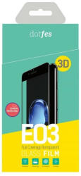 Dotfes iPhone 6 Plus / 6S Plus üvegfólia, tempered glass, előlapi, 3D, edzett, hajlított, fehér kerettel, Dotfes E03