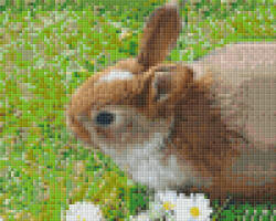 Pixelhobby Pixel szett 4 normál alaplappal, színekkel, nyuszi (804434)