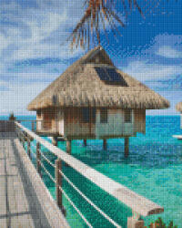 Pixelhobby Pixel szett 9 normál alaplappal, színekkel, tengerpart (809410)