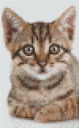 Pixelhobby Pixel szett 2 normál alaplappal, színekkel, cica (802104)