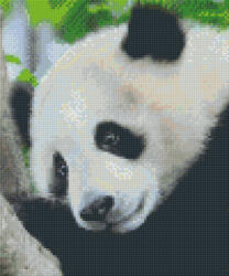 Pixelhobby Pixel szett 6 normál alaplappal, színekkel, panda (806150)