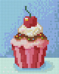 Pixelhobby Pixel szett 1 normál alaplappal, színekkel, muffin (801228)
