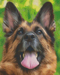 Pixelhobby Pixel szett 9 normál alaplappal, színekkel, kutya, németjuhász (809379)