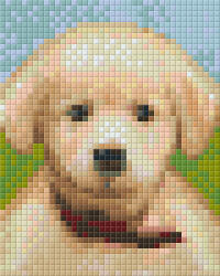 Pixelhobby Pixel szett 1 normál alaplappal, színekkel, kölyökkutya (801322)