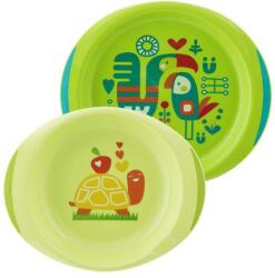 CHICCO Set de sufragerie CHICCO - farfurie si bol neutru 12m + (AGS16002.30)