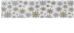4home Travesă Snowflakes albă, 33 x 140 cm Fata de masa