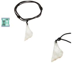  Colier Fenacit Natural 34x20x6 mm - Cristal rar de colectie pentru accesoriu personal