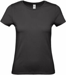 B and C Csomag akciós póló (minimum 5 db) Női rövid ujjú póló B&C #E150 /women T-Shirt -S, Fekete