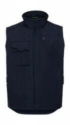 Russell Europe Férfi ujjatlan mellény munkaruha Russell Europe Heavy Duty Workwear Gilet 2XL, Sötétkék (navy)