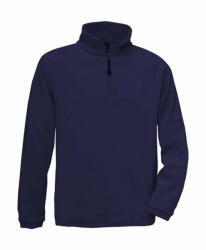 B&C Collection Férfi hosszú ujjú polár B and C Highlander+ 1/4 Zip Fleece Top S, Sötétkék (navy)