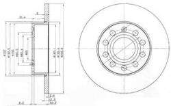 KRIEGER Disc frana VW GOLF V Variant (1K5) (2007 - 2009) KRIEGER 0950004006