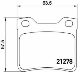 BREMBO Set placute frana, frana disc PEUGEOT 607 (9D, 9U) (2000 - 2016) BREMBO P 61 058