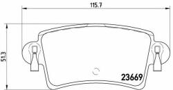 BREMBO Set placute frana, frana disc NISSAN INTERSTAR caroserie (X70) (2002 - 2016) BREMBO P 59 040