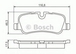 Bosch Set placute frana, frana disc LAND ROVER RANGE ROVER III (LM) (2002 - 2012) BOSCH 0 986 494 148