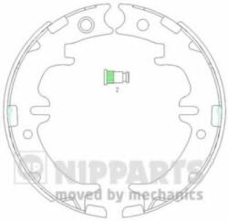 NIPPARTS Set saboti frana, frana de mana TOYOTA RAV 4 I Cabrio (SXA1) (1997 - 2000) NIPPARTS N3502083