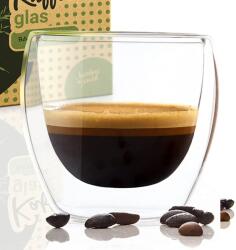 Bambuswald Pahar pentru cafea, 100 ml, lucrate manual, sticlă borosilicată (BW-10272-001) (BW-10272-001) Pahar