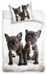 Carbotex Kölyökkutyás ágyneműhuzat szett - Francia bulldogok (NL211084) (NL211084)