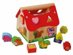 Eco Toys Casuta din lemn si cuburi 2044 Ecotoys (2044) - babyneeds