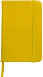 Jegyzetfüzet A/5 vonalas, gumipánttal, 100 oldalas műbőr fedeles, sárga (3076-06)