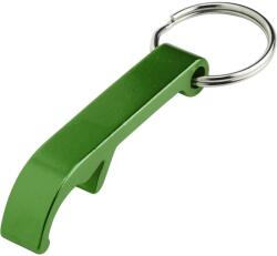  Kulcstartó fém üvegnyitós zöld