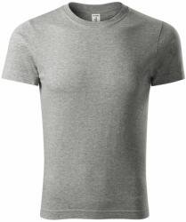 MALFINI Póló - Sötétszürke melírozott | 3XL (P731218)