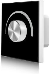 S-LIGHTLED SL-SK T1-KB LED dimmer távszabályzó fali forgógombos RF fekete (LEDVSK022)