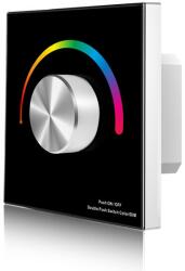 S-LIGHTLED SL-SK T3-KB RGB LED távszabályzó fali forgógombos RF fekete (LEDVSK026)