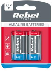 Rebel Baterie Alcalina R14 Blister 2 Buc (bat0063b) - cadouriminunate