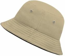 Myrtle Beach Pălărie pentru copii MB013 - Khaki / neagră | 54 cm (MB013-90540)