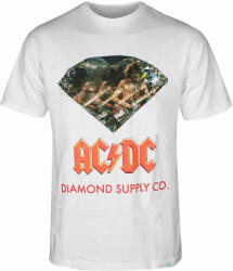 DIAMOND Tricou pentru bărbați DIAMOND X AC/DC - WHT_C20DMPA502