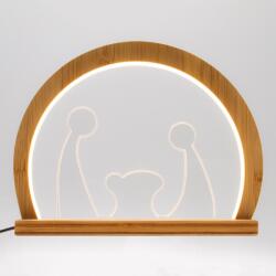 Lotti LED Light Arcul de lumină Naștere rotundă din lemn 3000K 30cm IP20 (58736) Decoratiune camera copii
