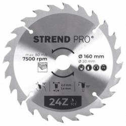 Strend Pro Disc pentru fierastrau circular, Strend Pro TCT 160x2.2x20 mm 24T, pentru lemn, lame SK