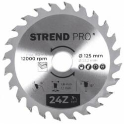 Strend Pro Disc pentru fierastrau circular, Strend Pro TCT 125x1.8x22.2 mm 24T, pentru lemn, lame SK