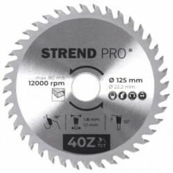 Strend Pro Disc pentru fierastrau circular, Strend Pro TCT 125x1.8x22.2 mm 40T, pentru lemn, lame SK Disc de taiere