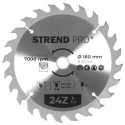 Strend Pro Disc pentru fierastrau circular, Strend Pro TCT 180x2.2x20/16 mm 24T, pentru lemn, lame SK Disc de taiere