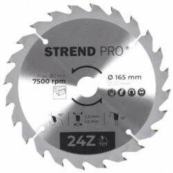 Strend Pro Disc pentru fierastrau circular, Strend Pro TCT 165x2.2x20 mm 24T, pentru lemn, lame SK