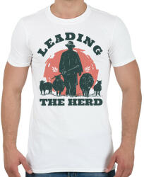 printfashion Juhász - leading the herd - Férfi póló - Fehér (5608438)