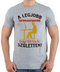 printfashion Informatikus férfi szülinapja május - Férfi póló - Sport szürke (5615752)