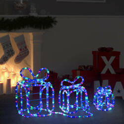 vidaXL karácsonyi díszdobozok 180 LED-del (329828)
