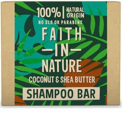 Faith in Nature Coconut & Shea Butter organikus szilárd sampon 85 g