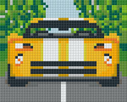 Pixelhobby Pixel szett 1 normál alaplappal, színekkel, autó (801229)