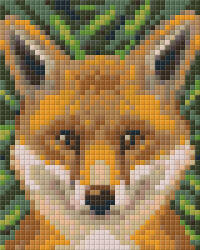 Pixelhobby Pixel szett 1 normál alaplappal, színekkel, róka (801324)