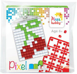 Pixelhobby Pixel kulcstartókészítő szett 1 kulcstartó alaplappal, 3 színnel, cseresznye (PXL-23041)