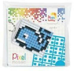 Pixelhobby Pixel kulcstartókészítő szett 1 kulcstartó alaplappal, 3 színnel, bálna (PXL-23023)
