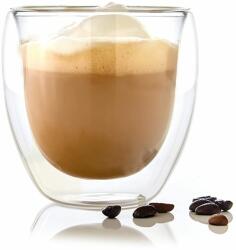 Bambuswald Pahar pentru cafea, 240 ml, lucrate manual, sticlă borosilicată (BW-10272-002) (BW-10272-002)
