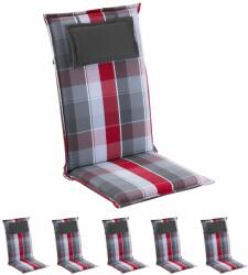 Blumfeldt Donau, pernă, pernă pentru scaun, spătar înalt, pernă scaun de grădină, poliester, 50 × 120 × 6 cm, 6 x pernă bancă (10037961+ 10037391) (10037961+	10037391)